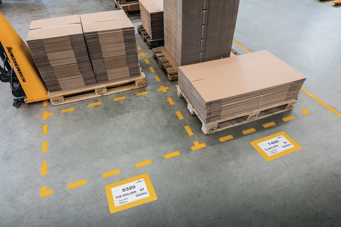 Stellplatzmarkierung Form rechteck.DIN A4 gelb 10 St.DURABLE