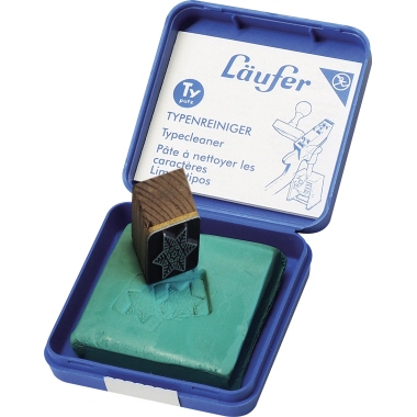 Läufer Typenreiniger Typutz 69248 Knetmasse 5,7x5,7x1cm