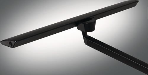 Schreibtischleuchte LED Zirkon Aluminium,ABS,Eisen,PC schwarz H.820mm m.Klemme || VE = 1 ST