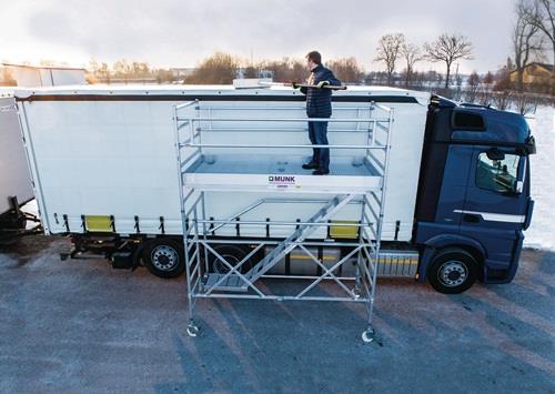 Klappgerüst Arbeits-B1200xL2880mm Alu.Gerüsthöhe 3900mm 1,5 kN/m² MUNK || VE = 1 ST