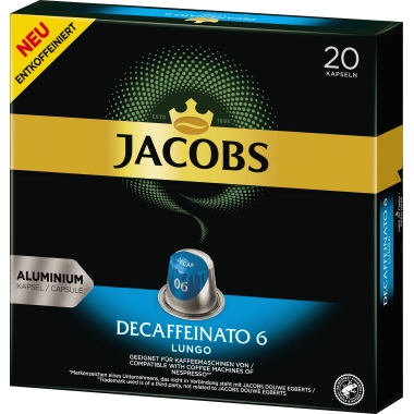 JACOBS Kaffeekapsel Lungo 6 Decaff 4028756 20 St./Pack.