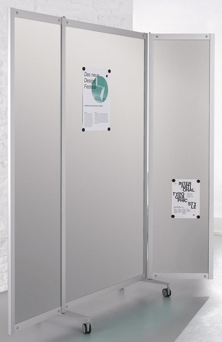 Faltstellwand Brandschutz B1 1900x1000x50 STA silber BST Systeme
