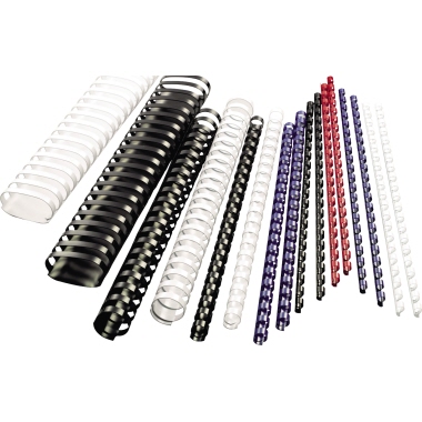 GBC Plastikbinderücken 4028174 DIN A4 8mm schwarz 100 St./Pack.
