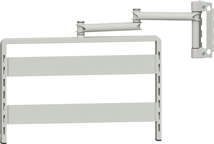 Anbauelement f.Grundrahmen Schiene f.Kästen lichtgrau TECWERK