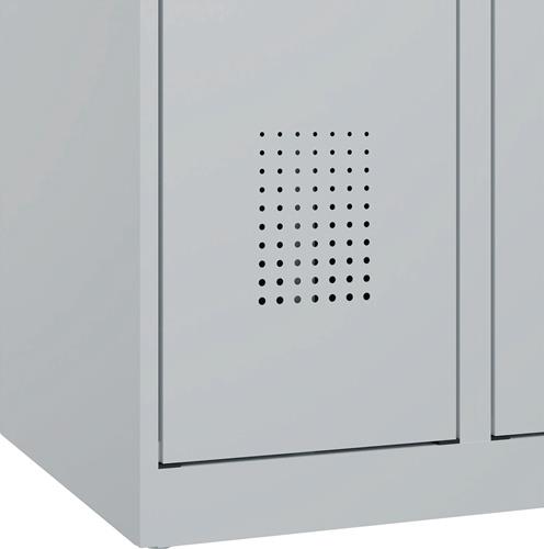 Fächerschrank Evolo PLUS 600mm Bodengleiter lichtgrau 2x5 C+P || VE = 1 ST