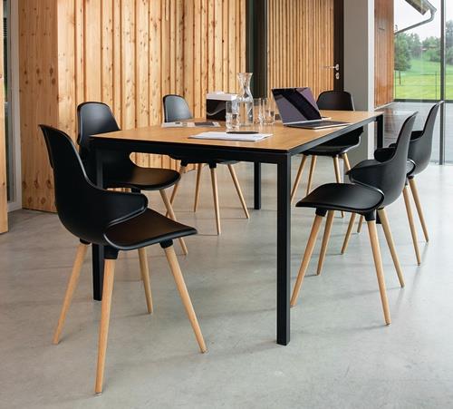 Mehrzweckstuhl umbragrau Holzbeine Buche VE=2 St.im Krt.TOPSTAR || VE = 2 ST