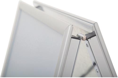 Kundenstopper Alu.aluminium A1 eloxiert/verzinkt wetterbeständig MAUL || VE = 1 ST