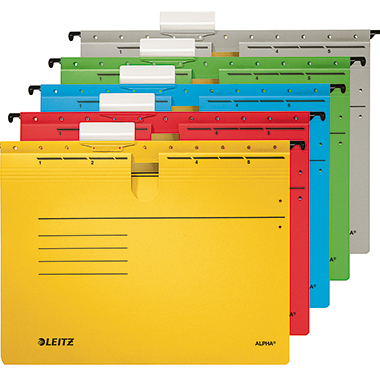 Leitz Hängehefter ALPHA 19840025 A4 kfm. Heftung rot 25 St./Pack.