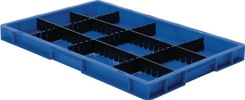 Unterteiler f.Transportstapelbehälter H.60mm PP anthrazit 10St./Karton LA-KA-PE || VE = 1 KT