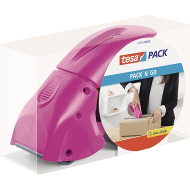 tesa Packbandabroller Pack n Go 51113 pink