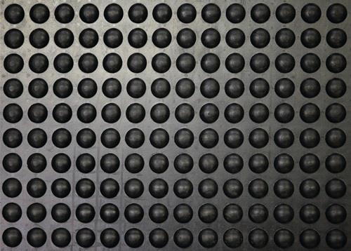 Arbeitsplatzbodenbelag Endstück L1200xB900xS13mm schwarz Naturkautschuk MILTEX || VE = 1 ST