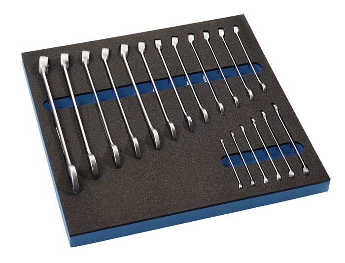 Werkzeugmodul 18-tlg.2/3-Modul Schlüsswelweiten 6-24mm TECWERK