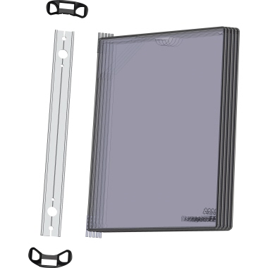 DJOIS Wandelement PRO 920304 A4 5Tafeln PVC sw