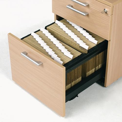 Rollcontainer Cyro H565xB438xT600mm weiß 1 Utensilienauszug,3 Schubl.GERAMÖBEL || VE = 1 ST