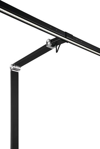 Schreibtischleuchte Alu/KU schwarz H.720mm m.Tischklemme m.LED || VE = 1 ST