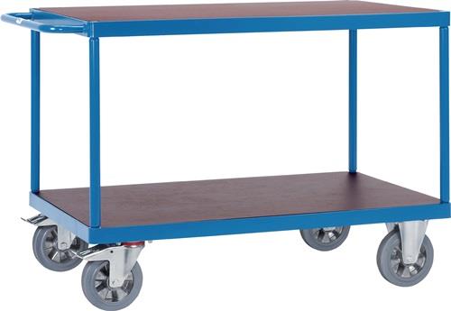 Tischwagen 2 Ladeflächen L1000xB700mm brillantblau Trgf.1200kg || VE = 1 ST