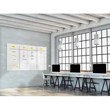SIGEL Magnetboard Artverum GL235 2.400x1.200x18mm Glas weiß