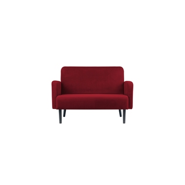 Paperflow Sofa LISBOA LC2PV.01.18 2Sitzer Samt sw/rt