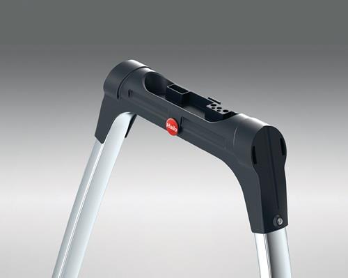Klapptritt Stufen 2 Plattform-H.490mm Alu.m.Anti-Rutsch-Riffelung HAILO || VE = 1 ST