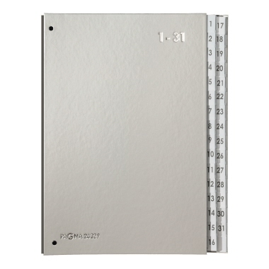 PAGNA Pultordner 24329-14 DIN A4 1-31 32Fächer Polyprpylen si