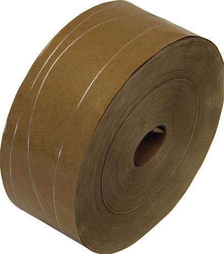 Nassklebeband braun L.200m B.70mm 2 Längs-/1 Sinusfaden || VE = 12 ST