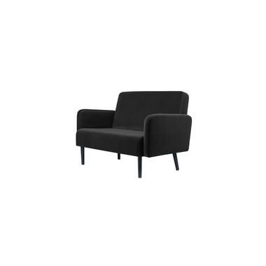 Paperflow Sofa LISBOA LC2PV.01.01 2Sitzer Samt sw/sw