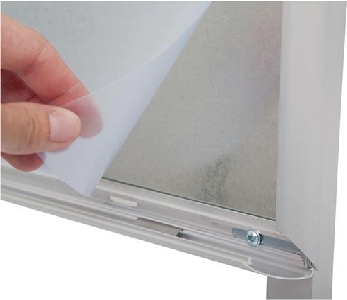 Kundenstopper Alu.aluminium A1 eloxiert/verzinkt wetterbeständig MAUL || VE = 1 ST
