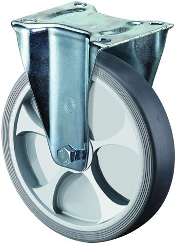 Bockrolle D.200mm Trgf.220kg thermopl.Ku.Platte L135xB110mm BS ROLLEN || VE = 1 ST