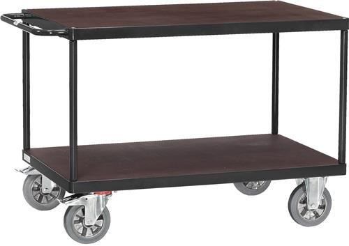 Tischwagen 2 Ladeflächen L1600xB800mm grau Trgf.1200 kg FETRA || VE = 1 ST