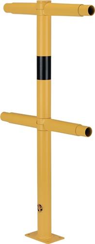 Schutzgeländer H1000xB250/250mm gelb variabler Eckpfosten STA DANCOP || VE = 1 ST