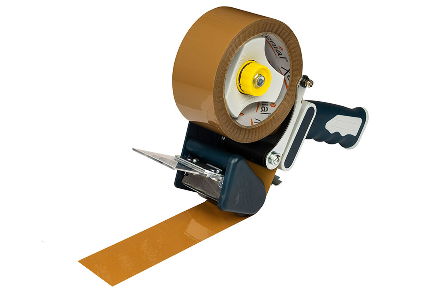 Premium-Handabroller "Pushflap" | für 50 mm Rollenbreite, 76 mm Rollenkern, mit Sicherheitszahnmesser | 