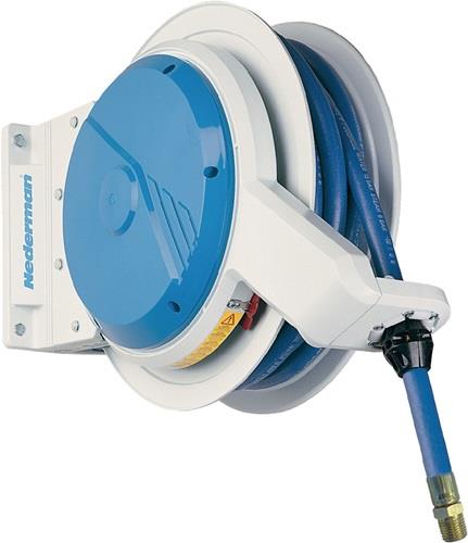 Schlauchaufroller Ser.884 Luft,Wasser,Öl,Diesel,Fett L.15m Geh.Alu.NEDERMAN || VE = 1 ST
