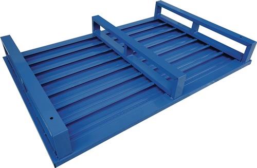 Stahlpalette L1200xB800xH150mm Trgf.2000kg pulv.STA lichtblau,RAL5012 GEWA || VE = 1 ST