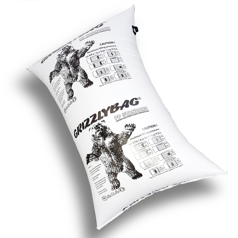 Stausack aus PP-Gewebe, Seitenbefüllung | 900 x 1800 mm (B x L), Zwischenraum: max. 400 mm | VE = 25 Stk.