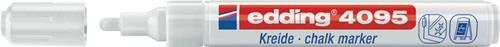 Kreidemarker 4095 weiß Strich-B.2-3mm Rundspitze EDDING || VE = 10 ST