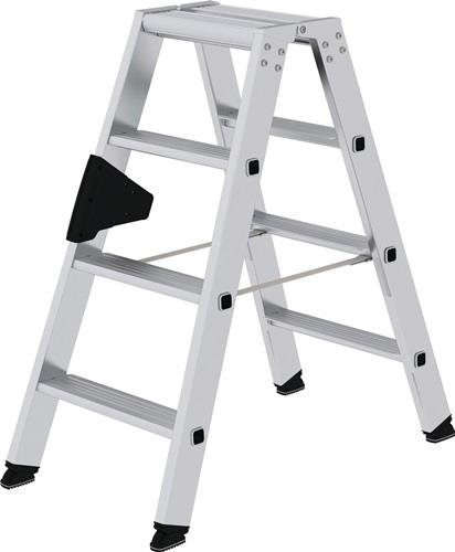 Stufenstehleiter 2x4 Stufen Alu.Gesamt-H.910mm MUNK || VE = 1 ST