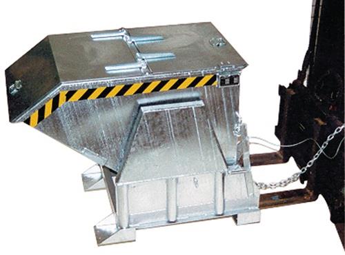 Kippbehälter L1455xB1150xH1070mm lichtblau Inh.0,8 m³ f.schwe.Materialien BAUER || VE = 1 ST