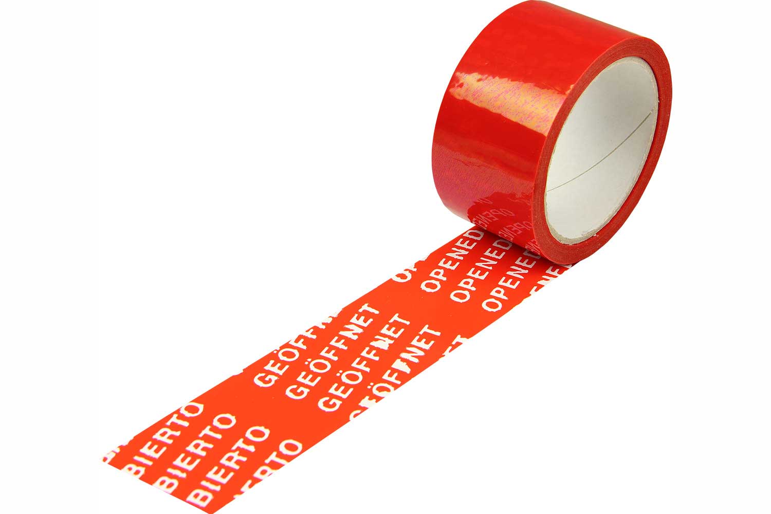 PET-Sicherheitssiegelband, rot, 49 µ | 50 mm x 50 lfm. | VE = 36 Stk.
