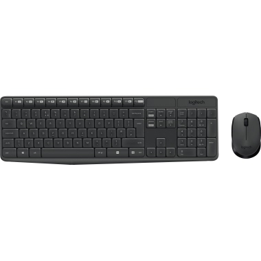 Logitech Tastatur-Maus-Set MK235 920-007905 grau
