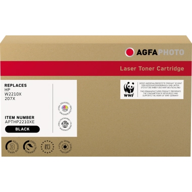 AgfaPhoto Toner APTHP2210XE wie HP W2210X 207X schwarz