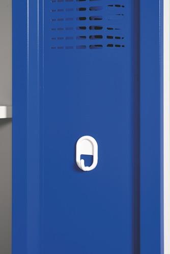 Garderobenschrank m.Sockel H1800xB600xT500mm lichtgrau/ lichtgrau 2 Abt.ORGAMI || VE = 1 ST