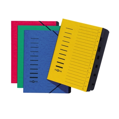 PAGNA Ordnungsmappe 24122-02 DIN A4 12Fächer A-Z/1-12 blau