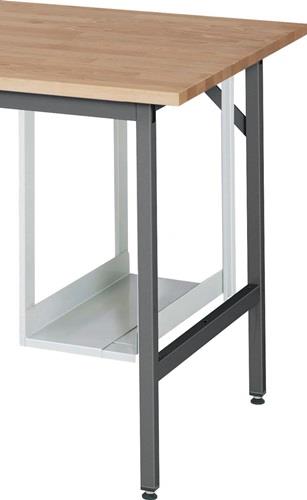 PC-Halter H500xB150-230mm lichtgrau Stahlbl.RAU || VE = 1 ST