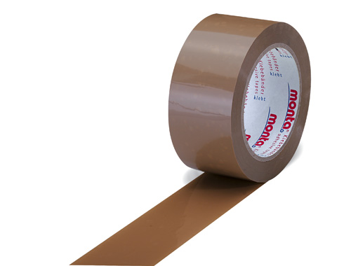 PVC-Klebeband monta 124, leise, transparent, extra stark, 65 µ | 50 mm x 66 lfm. | VE = 36 Stk.