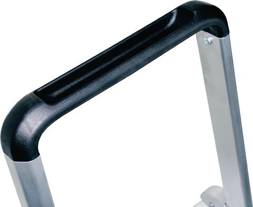Stufenstehleiter 7 Stufen Alu.Gesamt-H.2250mm Stufen-Holmverbindung geschr. MUNK || VE = 1 ST