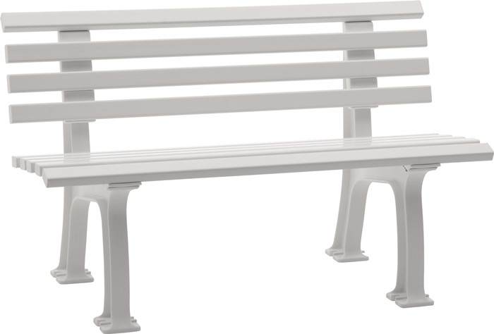 Bank Ibiza L1200xB540xH740mm 2-Sitzer Ku.weiß BLOME