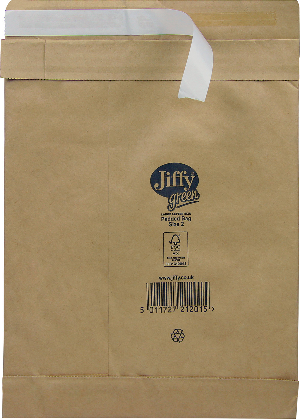 Papierpolstertasche, braun, Innenmaß: 195 x 280 mm | 210 x 280 mm (Offene Seite x L) Außenmaß | VE = 100 Stk.