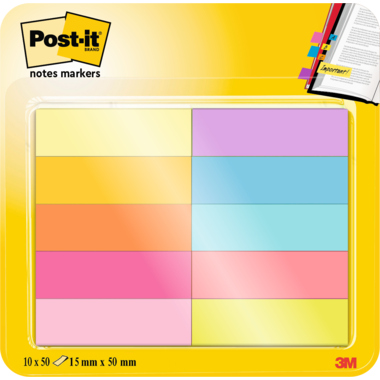 Post-it Haftstreifen Page Marker 670-10AB 12,7x44,4mm 10 St./Pack.