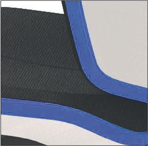 Arbeitsdrehstuhl Neon Rollen o.Polsterelement blau 450-620mm Permanentkontakt || VE = 1 ST