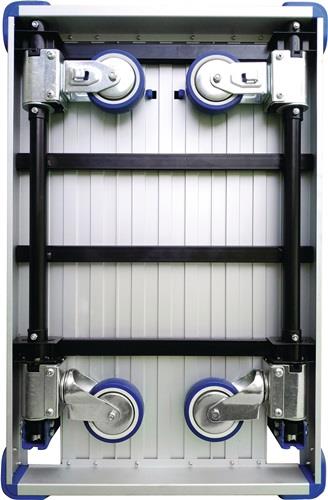 Plattformwagen Ladeflächen L630xB400mm STA Trgf.150kg Räder u.Bügel klappbar || VE = 1 ST